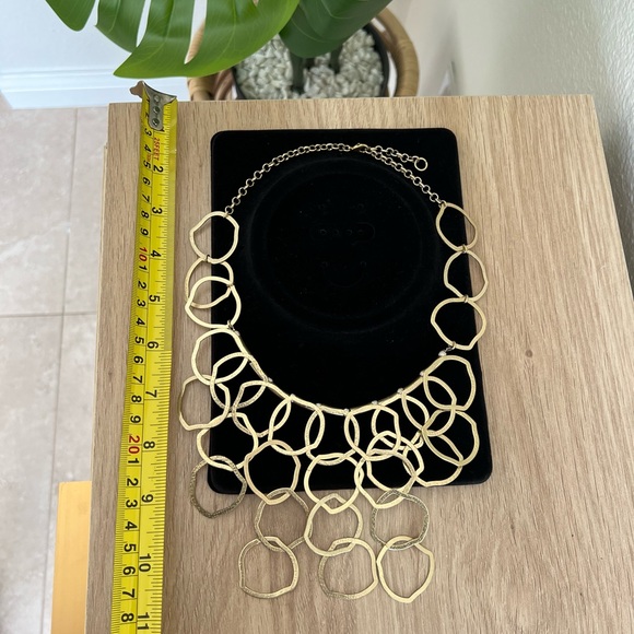 Anthropologie Necklace - Gold Chain Link Statement Necklace - Picture 3 of 5